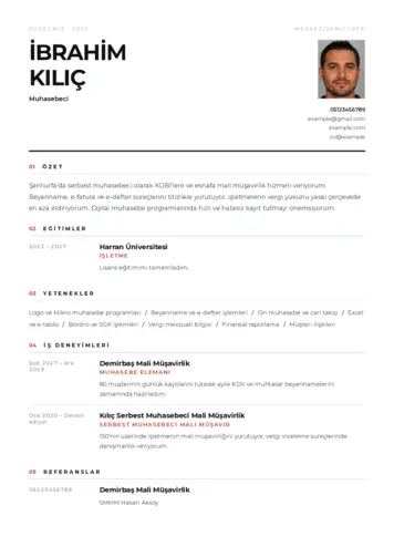 Muhasebeci Cv Örnekleri cv indir